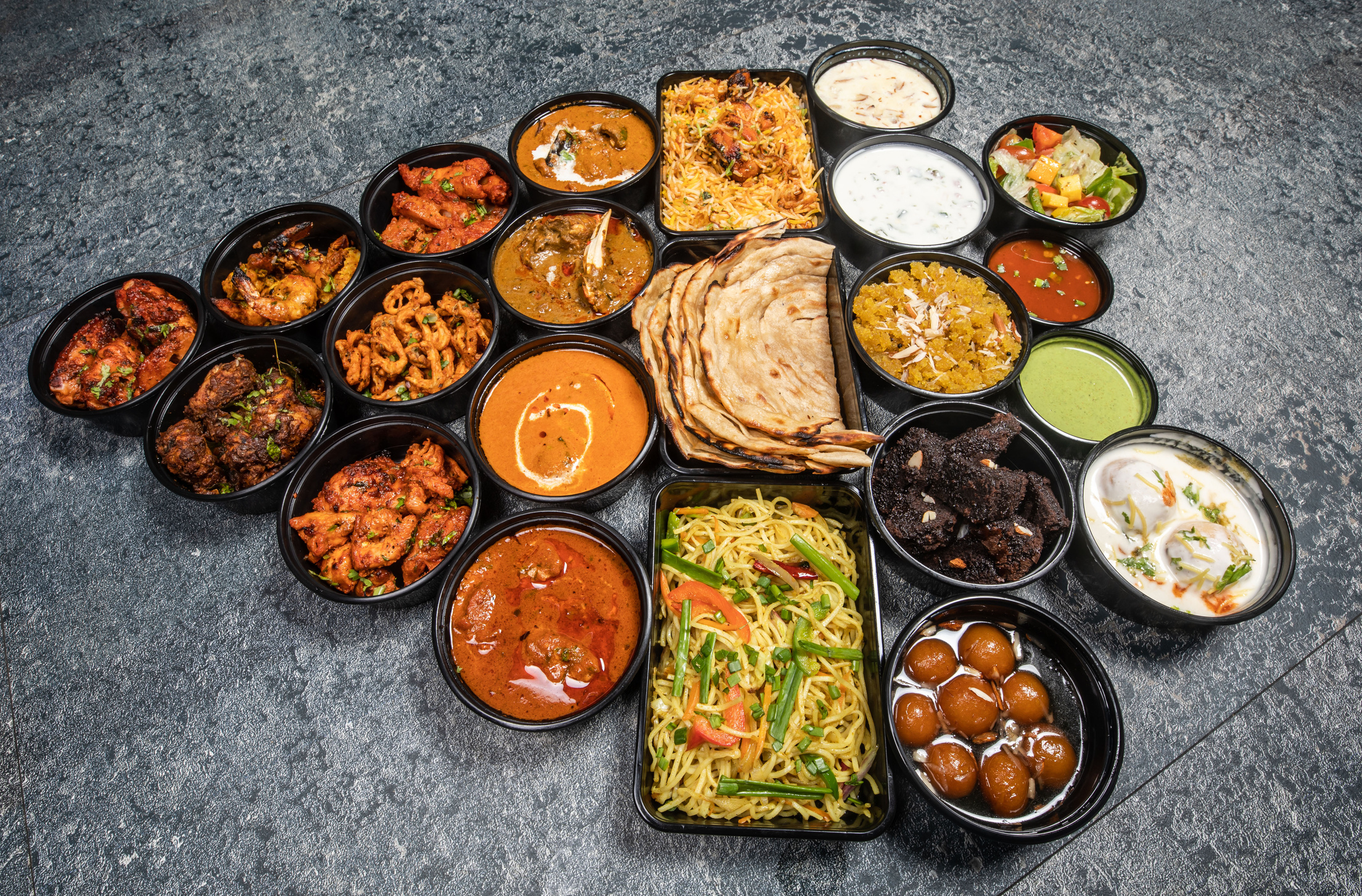 A Wide Selection of Indian Food